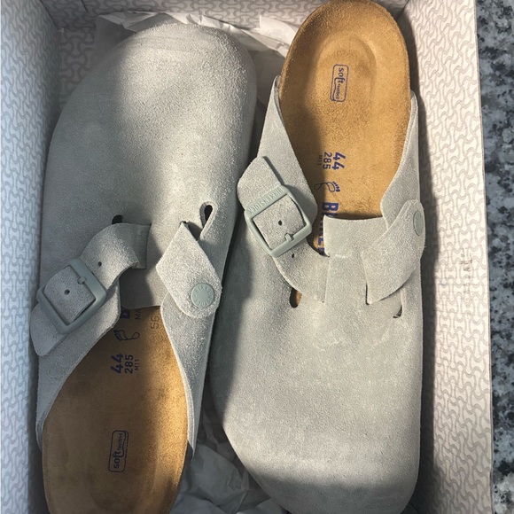 Birkenstock Pure Sage Boston Clogs - Picture 1 of 4